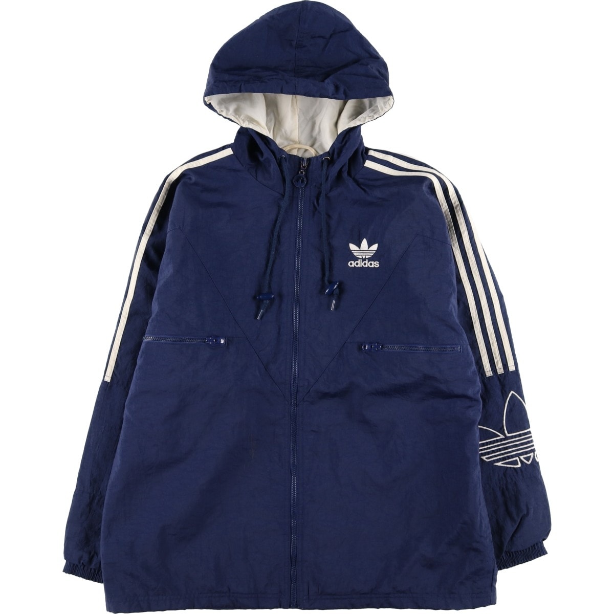 古着 90年代 アディダス adidas 中綿パーカー パファージャケット メンズS相当 ヴィンテージ/eaa598587
