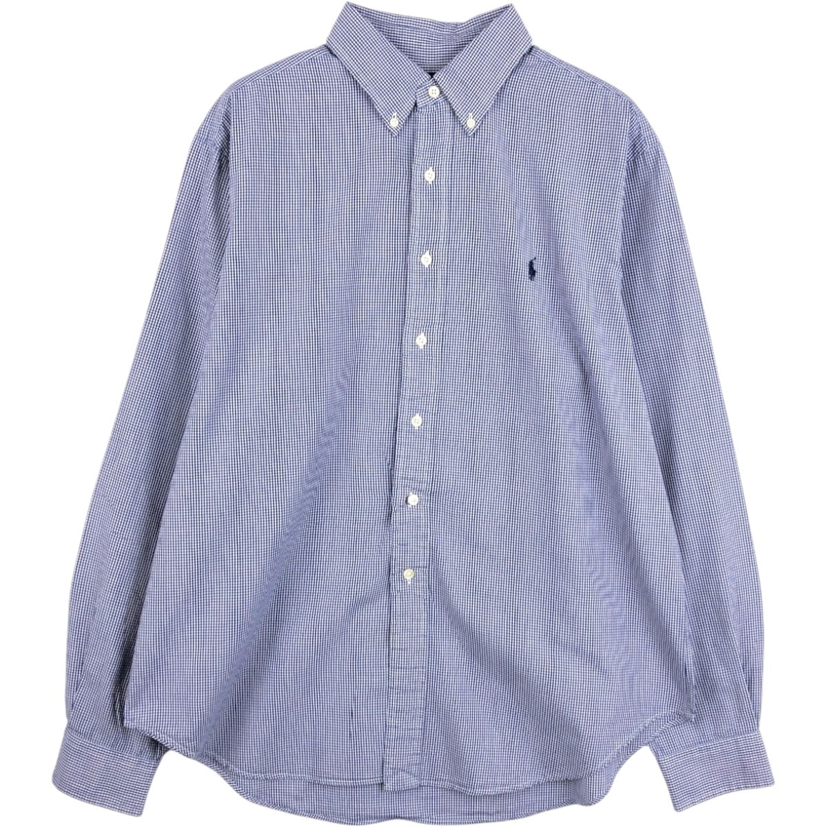 古着 ラルフローレン Ralph Lauren CLASSIC FIT ギンガムチェック 長袖 ボタンダウンチェックシャツ メンズL相当/eaa675384