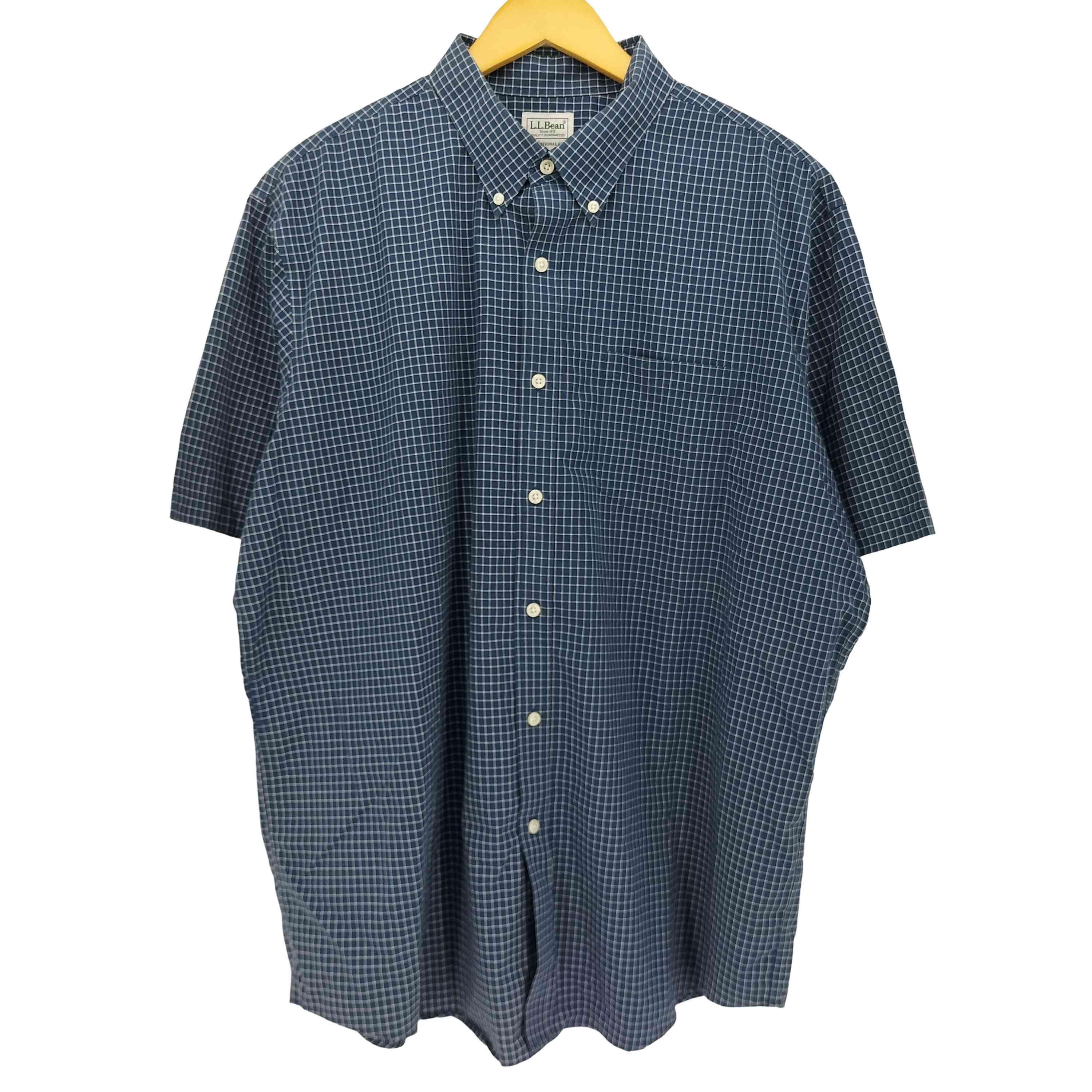 TRADITIONAL FIT ボタンダウン チェック S/S シャツ【1143684153590】