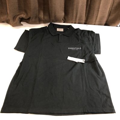 FEAR OF GOD ESSENTIALS Short Sleeve Boxy Polo "Black"