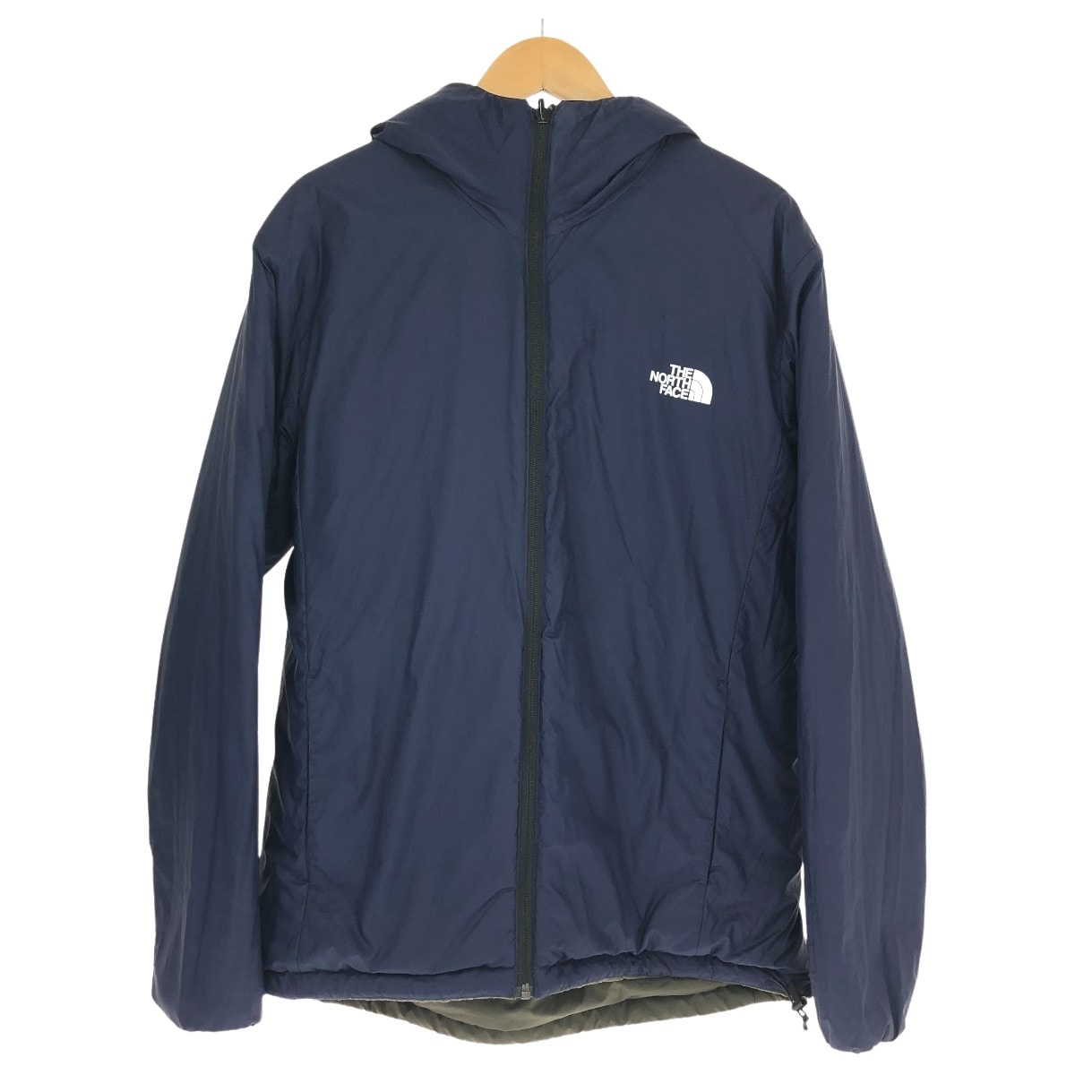 THE NORTH FACE ザノースフェイス ジャケット リバーシブルエニータイムインサレテッドフーディ SIZE XL NY82180 オリーブ×ネイビー