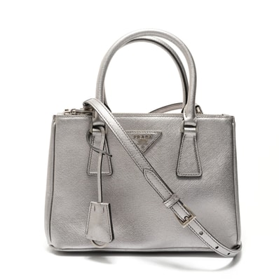 プラダ PRADA ガレリア サフィアーノ 2way ハンドバッグ【中古】