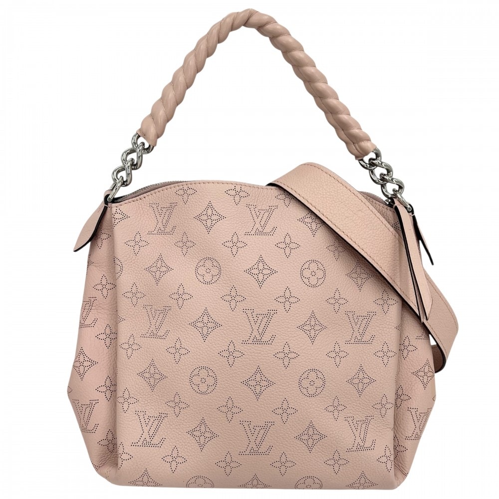 LOUIS VUITTON ルイヴィトン 2WAY モノグラムマヒナ バビロンチェーンBB ハンドバッグ ショルダーバッグ 肩掛け 斜め掛け ピンク M51219 マグノリア シルバー金具 レディース【中古品】