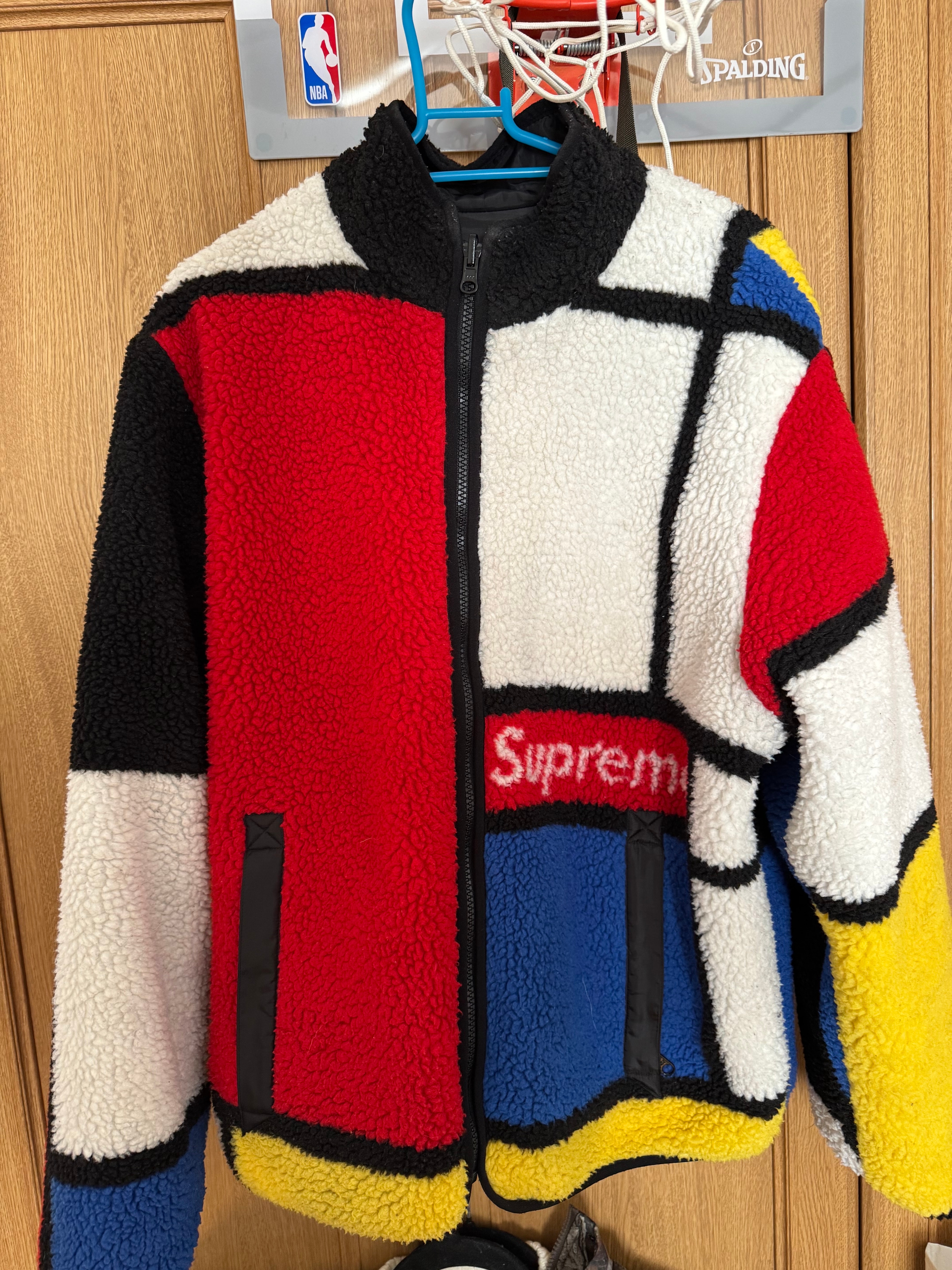 Supreme Reversible Colorblocked Fleece Jacket 