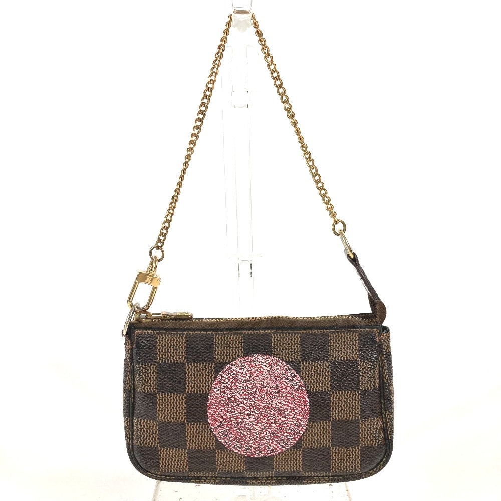 ルイヴィトン LOUIS VUITTON ミニポシェット アクセソワール T&B N58011 ダミエ ミニバッグ ハンドバッグ チェーンバッグ アクセサリーポーチ ダミエキャンバス ブラウン