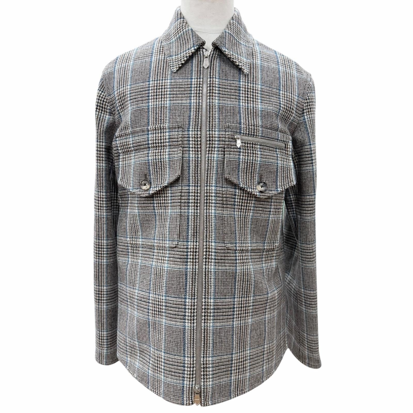 未使用品 エルメス 長袖シャツ Prince of Wales surligne