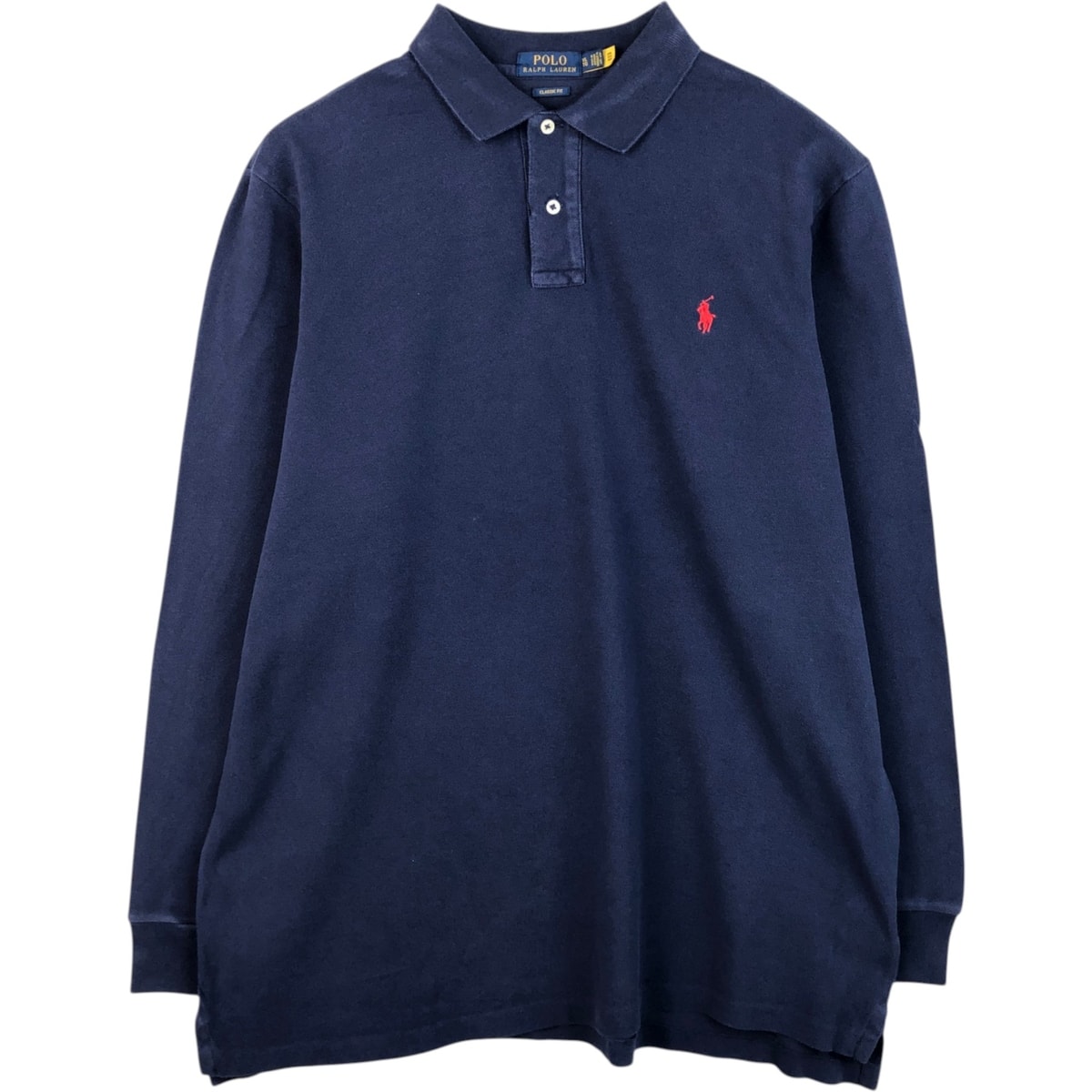 古着 ラルフローレン Ralph Lauren POLO RALPH LAUREN CLASSIC FIT 長袖 ポロシャツ メンズXL相当/eaa619129
