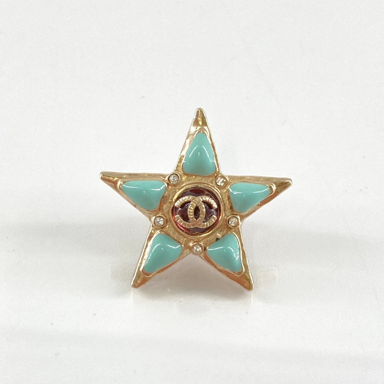 CHANEL(シャネル) スターピンバッジ ココマーク 08□P ブローチ ゴールド