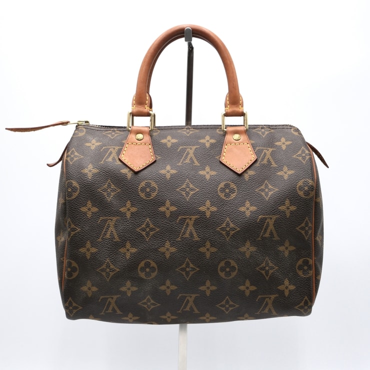 LOUIS VUITTON(ルイ・ヴィトン)スピーディ25 ヴィンテージ ハンドバッグ ミニボストンバッグ モノグラム ブラウン PVCキャンバス ヌメ革 ゴールド金具 レディース M41528【中古】