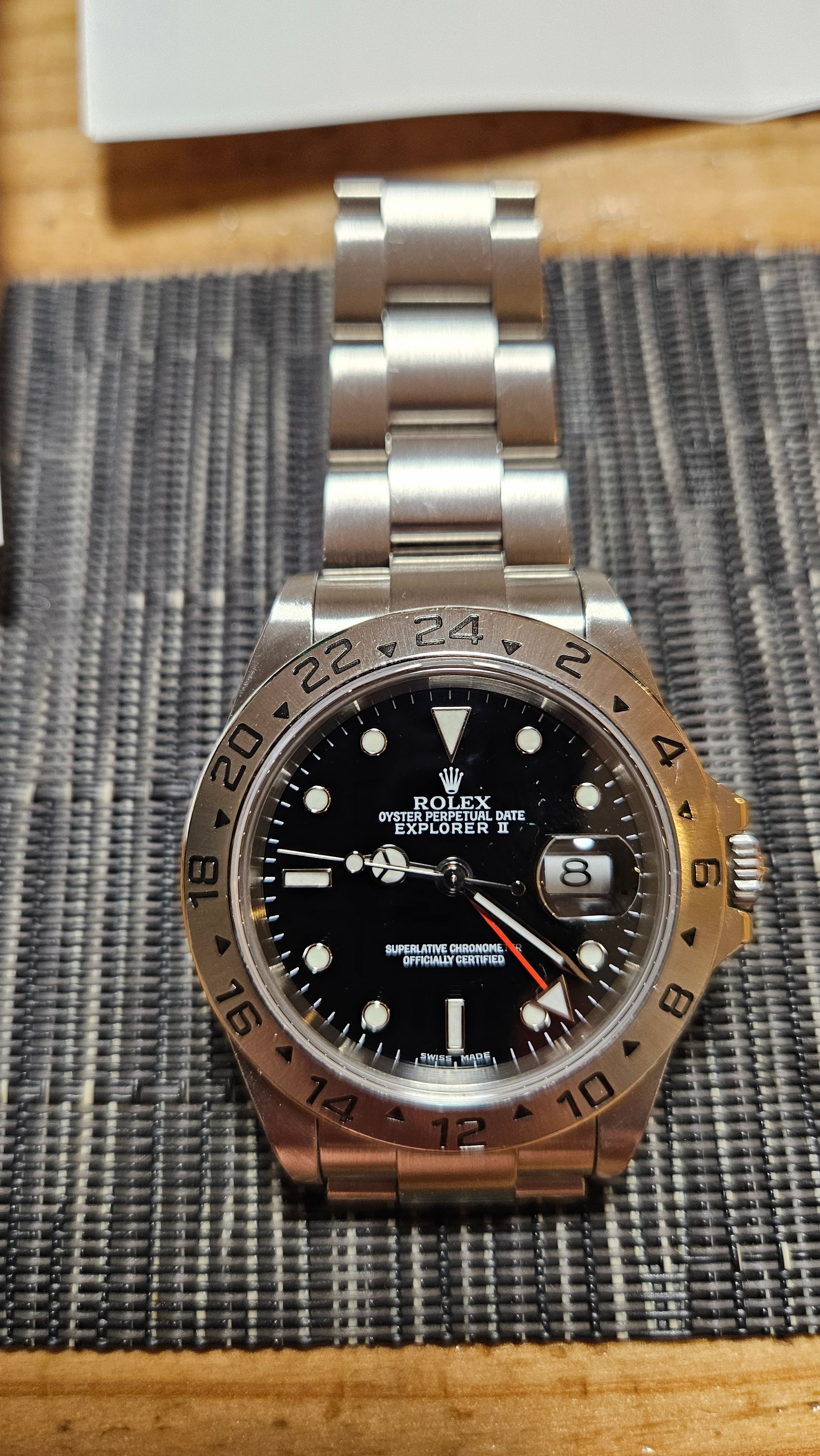 ROLEX Explorer II "Black/Stainless Steel"