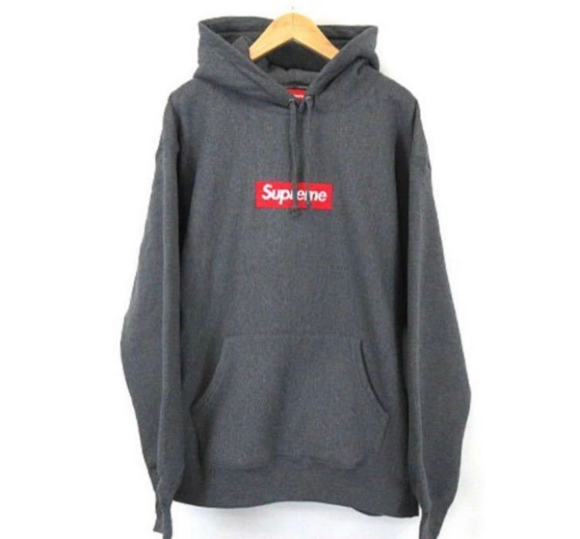 Supreme Box Logo Hooded Sweatshirt "Charcoal" (21FW)