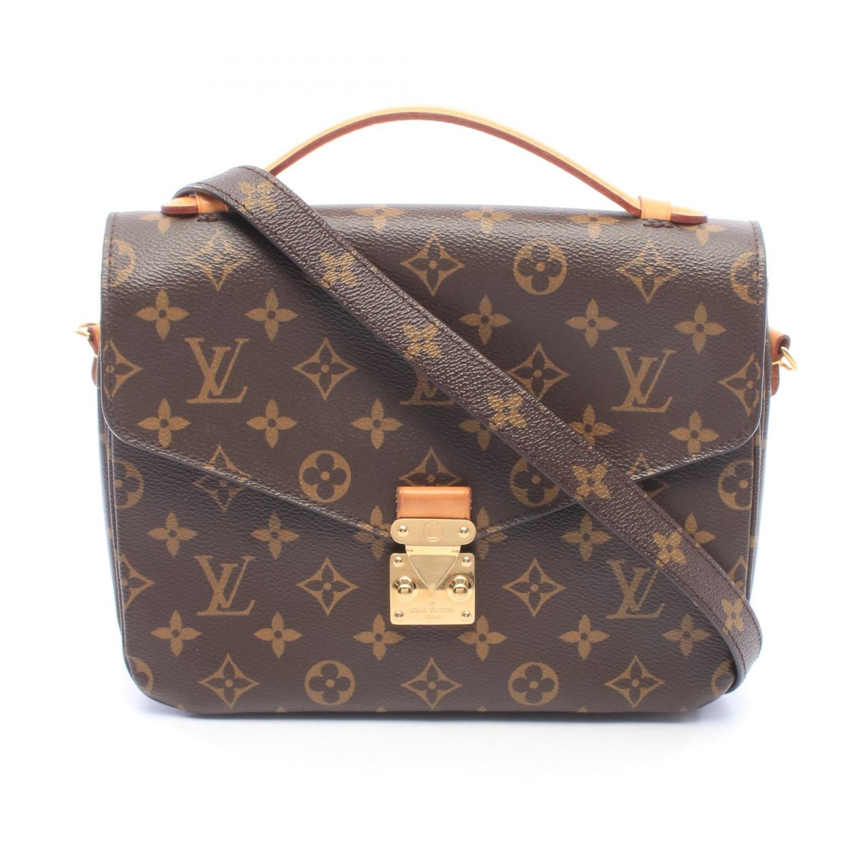 ルイ・ヴィトン LOUIS VUITTON ポシェット メティス MM 2WAY ハンドバッグ バッグ PVCコーティングキャンバス レザー モノグラム レディース ブラウン系 M44875 【中古】