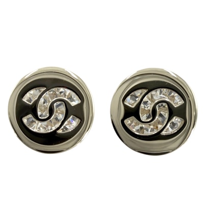 CHANEL シャネル ピアス ココマーク アクセサリー 真鍮 ラインストーン ABE107B17803 B26V レディース 約2.9g 美品 2026年【中古品】