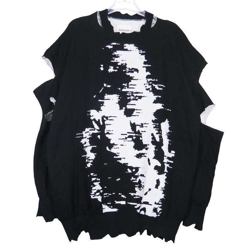 TAKAHIROMIYASHITA TheSoloist. タカヒロミヤシタ ザソロイスト. x joseph szabo LOOSE FIT CREWNECK SWEATER JS sk.0001SS22 ルーズフィット セーター