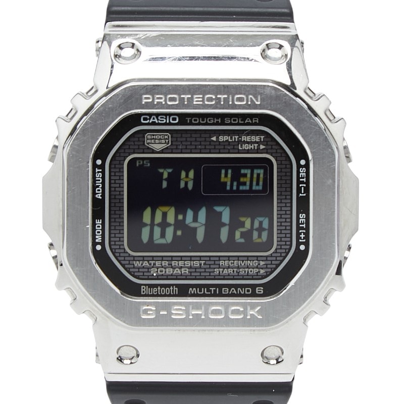 カシオ G-SHOCK G-SHOCK 腕時計 GMW-B5000-1JF タフソーラー ブラック文字盤 ステンレススチール ラバー メンズ CASIO 中古