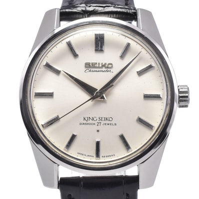 セイコー SEIKO 49999 44KS キングセイコー クロノメーター シルバー 手巻き メンズ 腕時計 N#148215