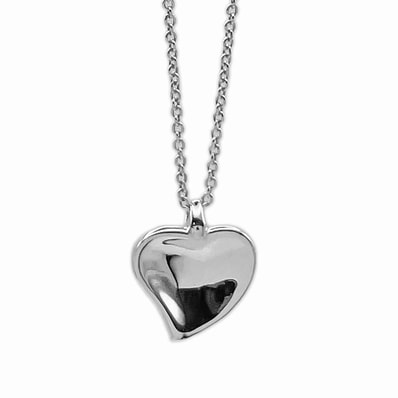 TIFFANY&Co. ティファニー カーブドハート ネックレス ペンダント エルサペレッティ SV925 シルバー 新品仕上済 レディース 【中古】