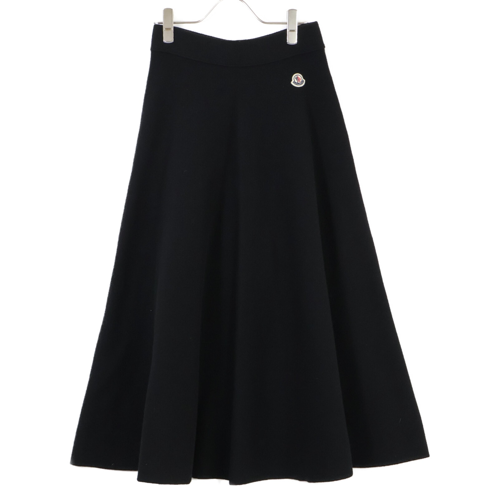 モンクレール 24年製 ﾌﾞﾗｯｸ GONNA TRICOT ｽｶｰﾄ ＸＳ