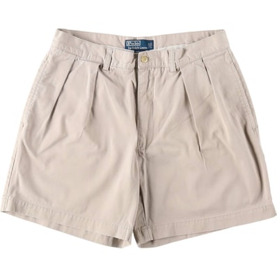 古着 ラルフローレン Ralph Lauren POLO by Ralph Lauren ANDREW SHORT ツータック チノショーツ ショートパンツ メンズw32相当/eaa660222