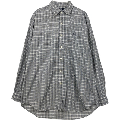 古着 ラルフローレン Ralph Lauren POLO by Ralph Lauren LOWALL SPORT 長袖 コットンチェックシャツ メンズM相当/eaa678101