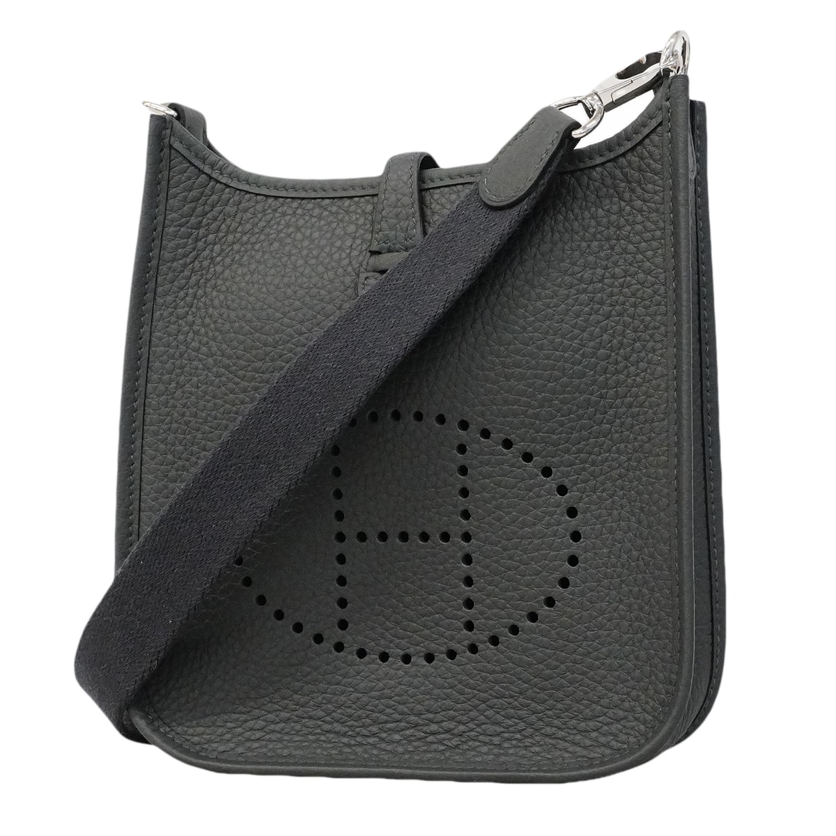 ★SALE【6gc3180】エルメス ショルダーバッグ エヴリンTPM トリヨンクレマンス カーボン シルバー金具 G刻印【中古】レディース