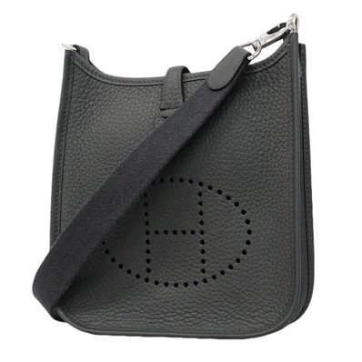 ★SALE【6gc3180】エルメス ショルダーバッグ エヴリンTPM トリヨンクレマンス カーボン シルバー金具 G刻印【中古】レディース