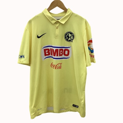 NIKE ナイキ サッカー Club America 2014-15シーズンユニフォーム SIZE XL イエロー