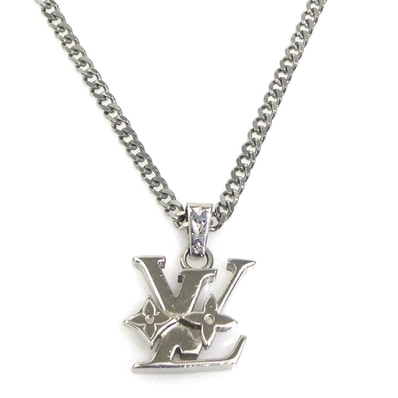 ルイ ヴィトン LOUIS VUITTON ネックレス ペンダント モノグラム ロウ メタル シルバー メンズ【中古】 56950k
