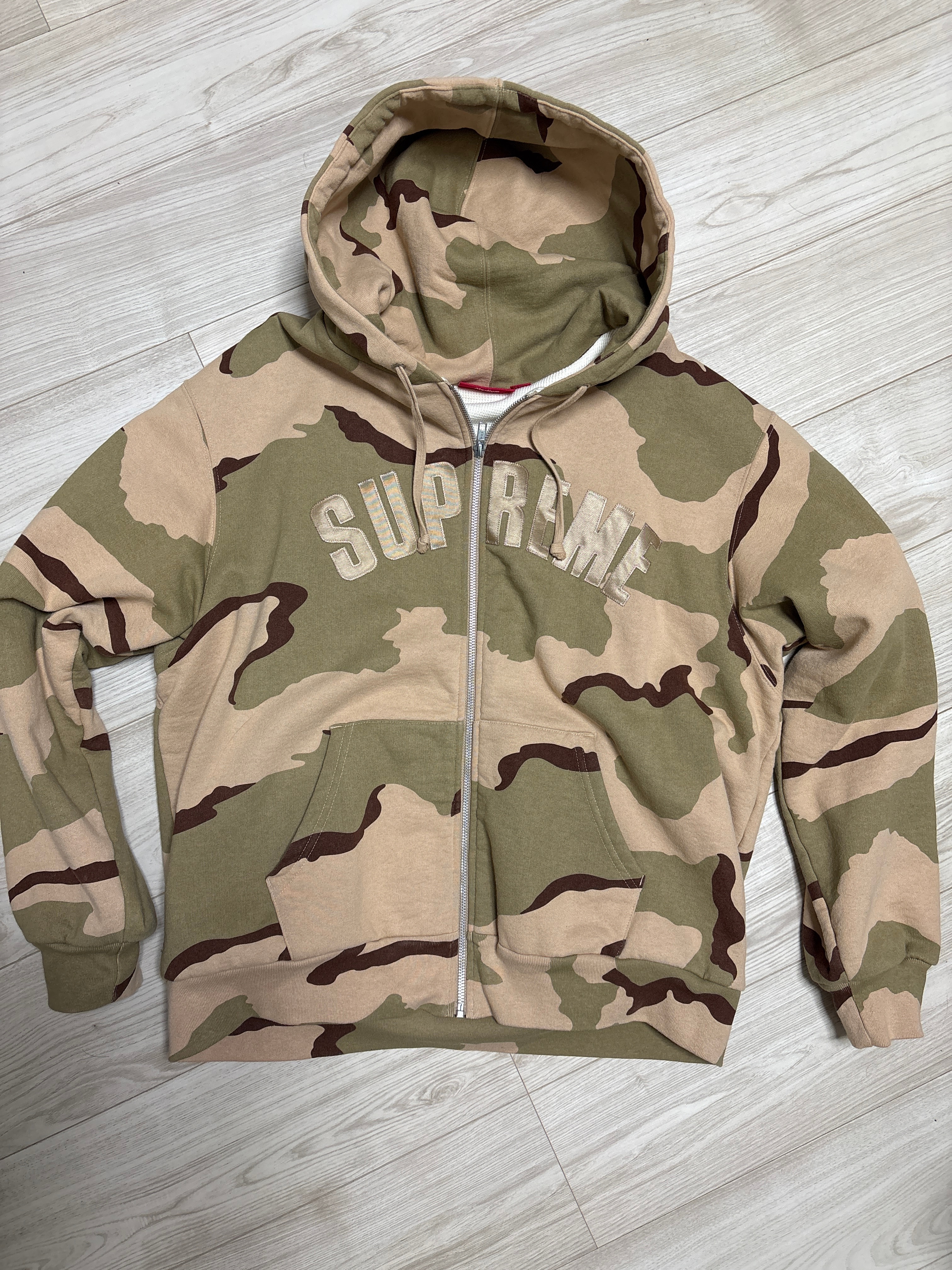 Supreme Arc Thermal Zip Up Hooded Sweatshirt "Desert Camo"