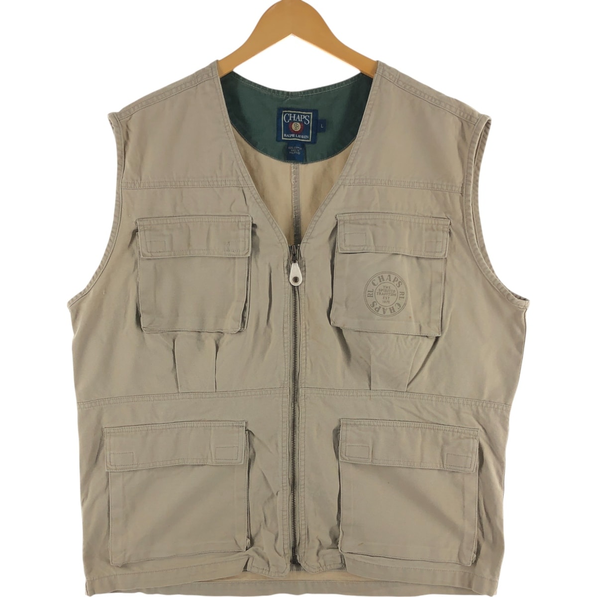 古着 80年代 ラルフローレン Ralph Lauren CHAPS チャップス ハンティングベスト メンズL相当 ヴィンテージ/eaa558293