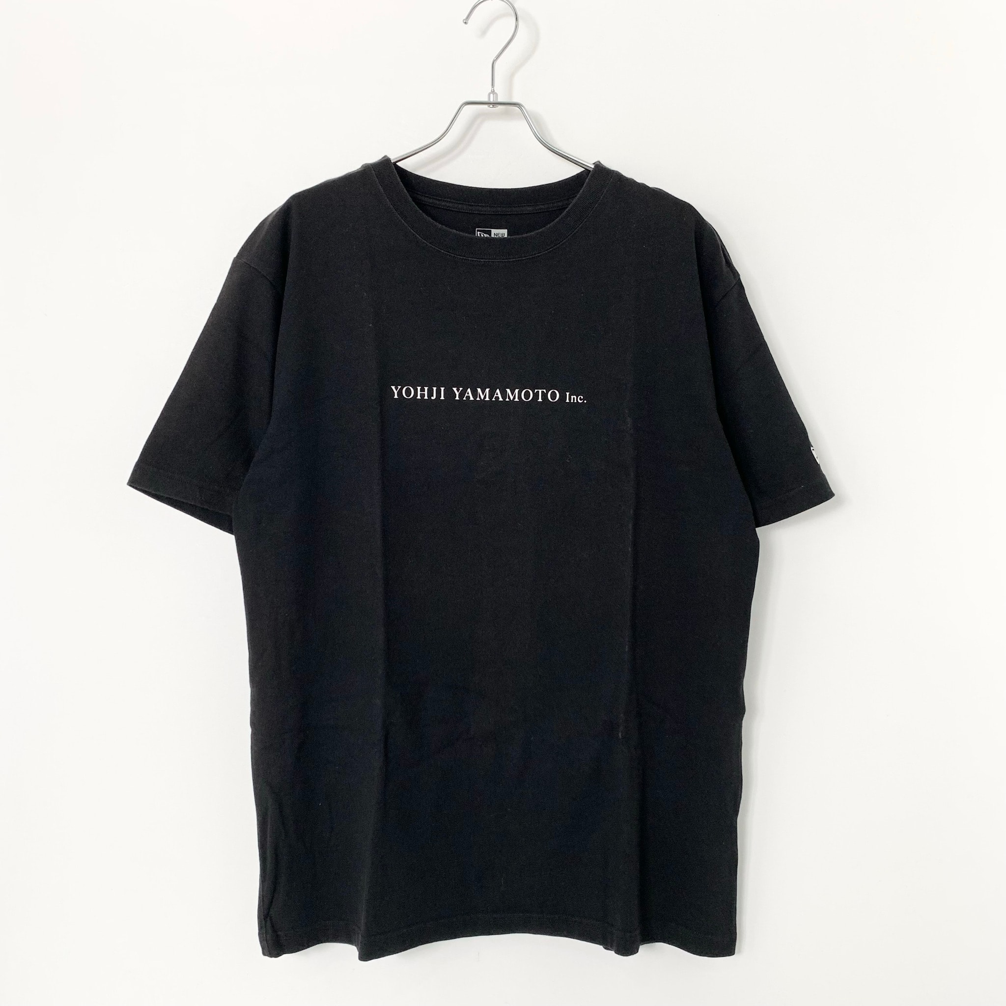 New Era×YOHJI YAMAMOTO short sleeve T-shirt Black