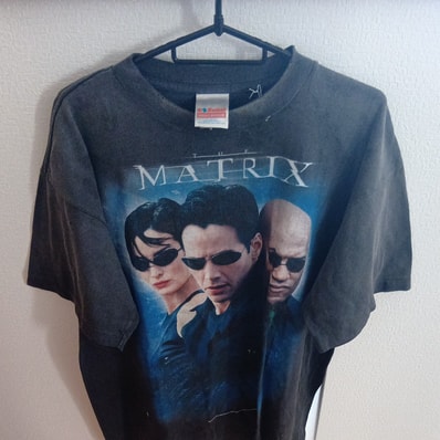 SAINT Mxxxxxx x THE MATRIX MTRX SS Tee The Matrix White Logo "Black"