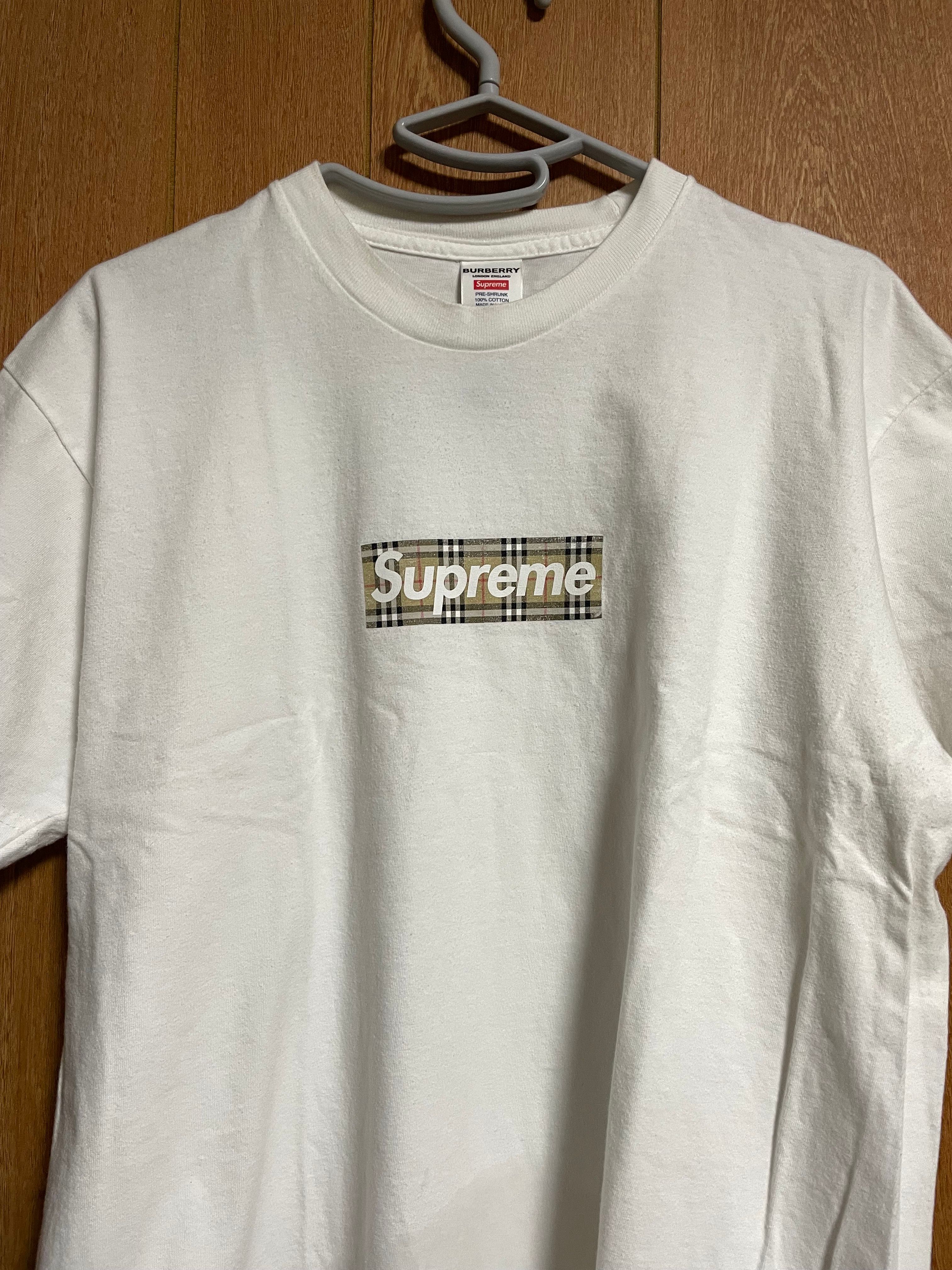 Supreme / Burberry Box Logo Tee "White"
