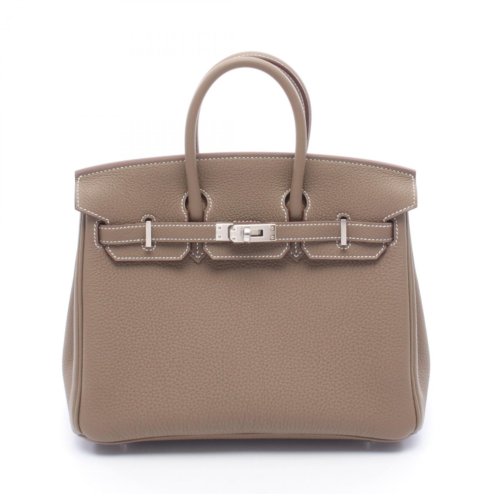 エルメス HERMES バーキン25 エトゥープ ハンドバッグ バッグ トゴ トゴ レディース グレー系 【中古】