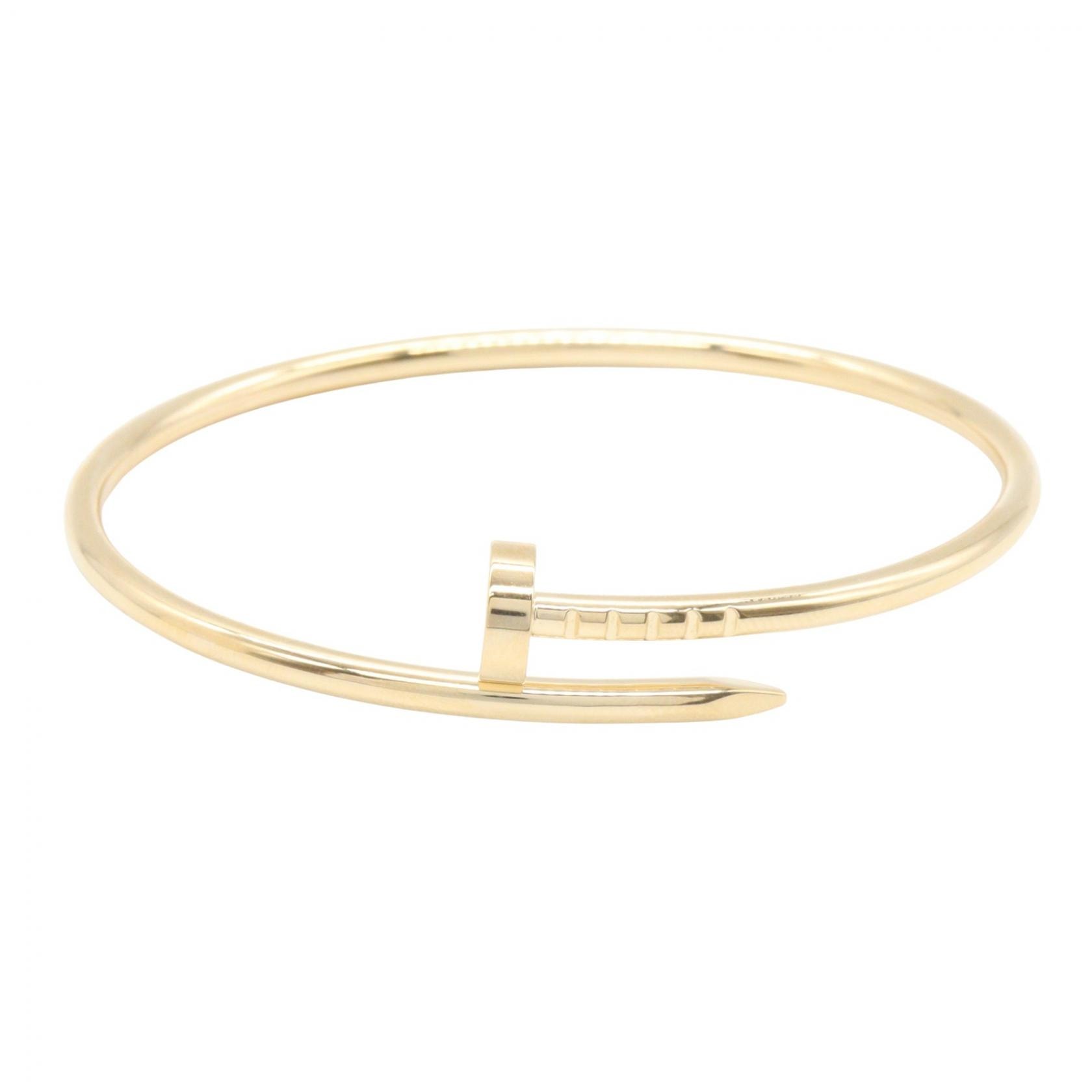 カルティエ CARTIER ジュストアンクル ブレスレット スモール ブレスレット アクセサリー K18(イエローゴールド) レディース ゴールド系 B6062617 【中古】