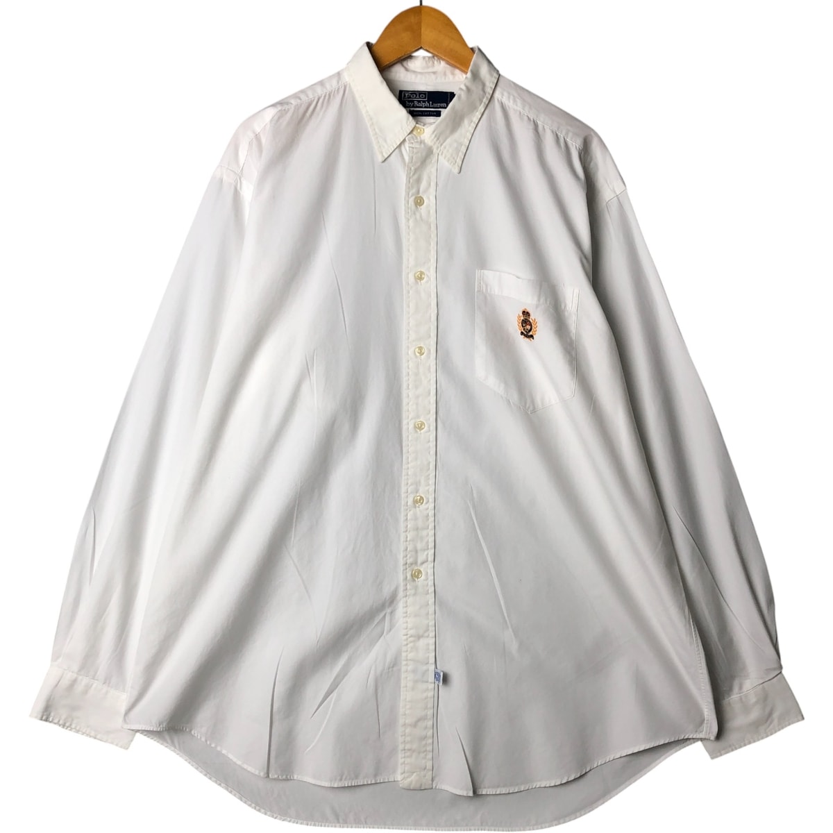 古着 ラルフローレン Ralph Lauren POLO by Ralph Lauren 長袖 コットンシャツ メンズXL相当/eaa567951