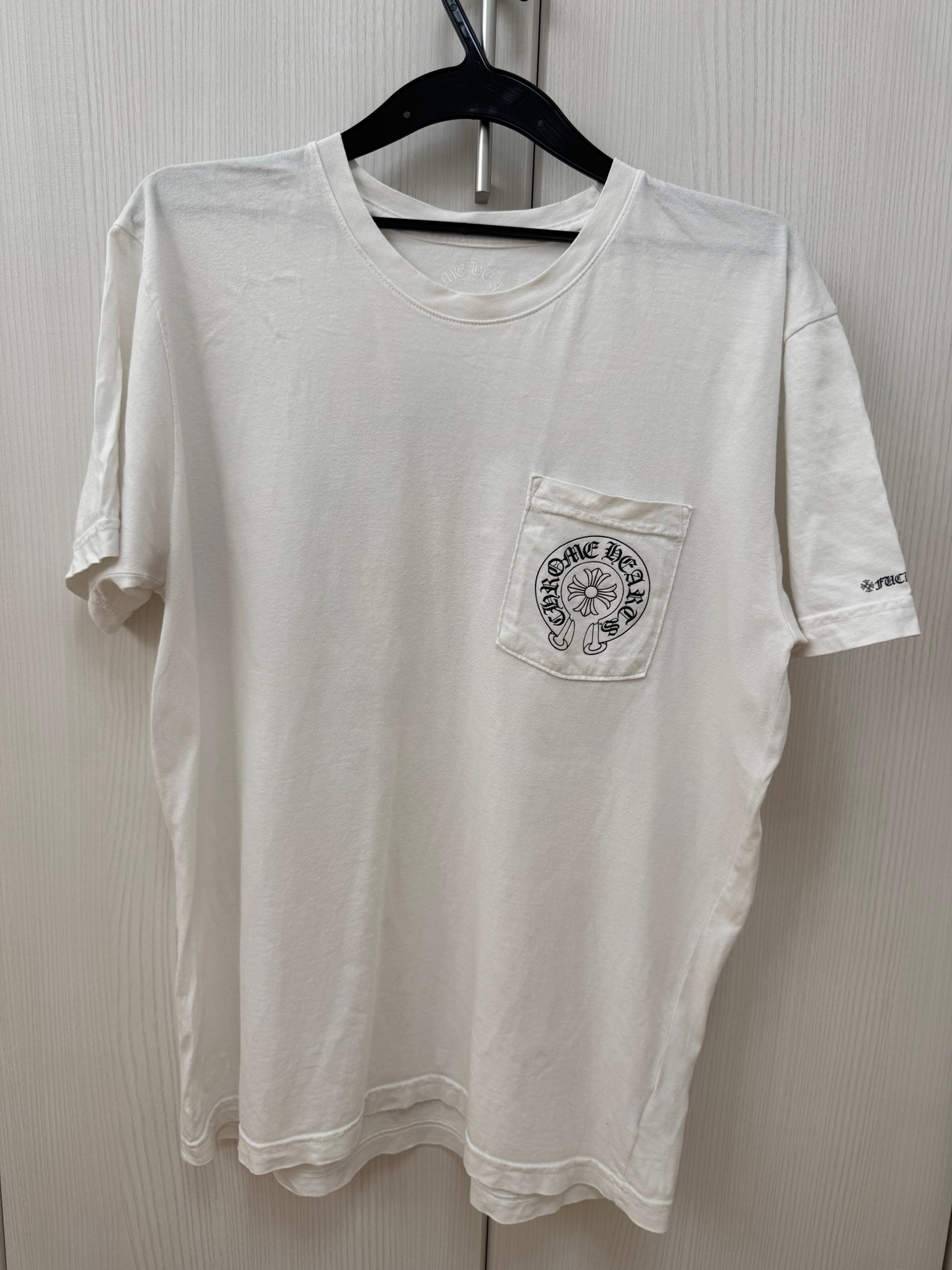 Chrome Hearts Horseshoe Logo Pocket T-Shirt "White"