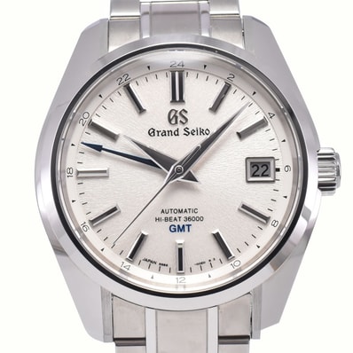 セイコー SEIKO SBGJ263/9S86-00A0 グランドセイコー メカニカルハイビート36000 GMT 自動巻き メンズ 美品 箱付き 腕時計 M#148693