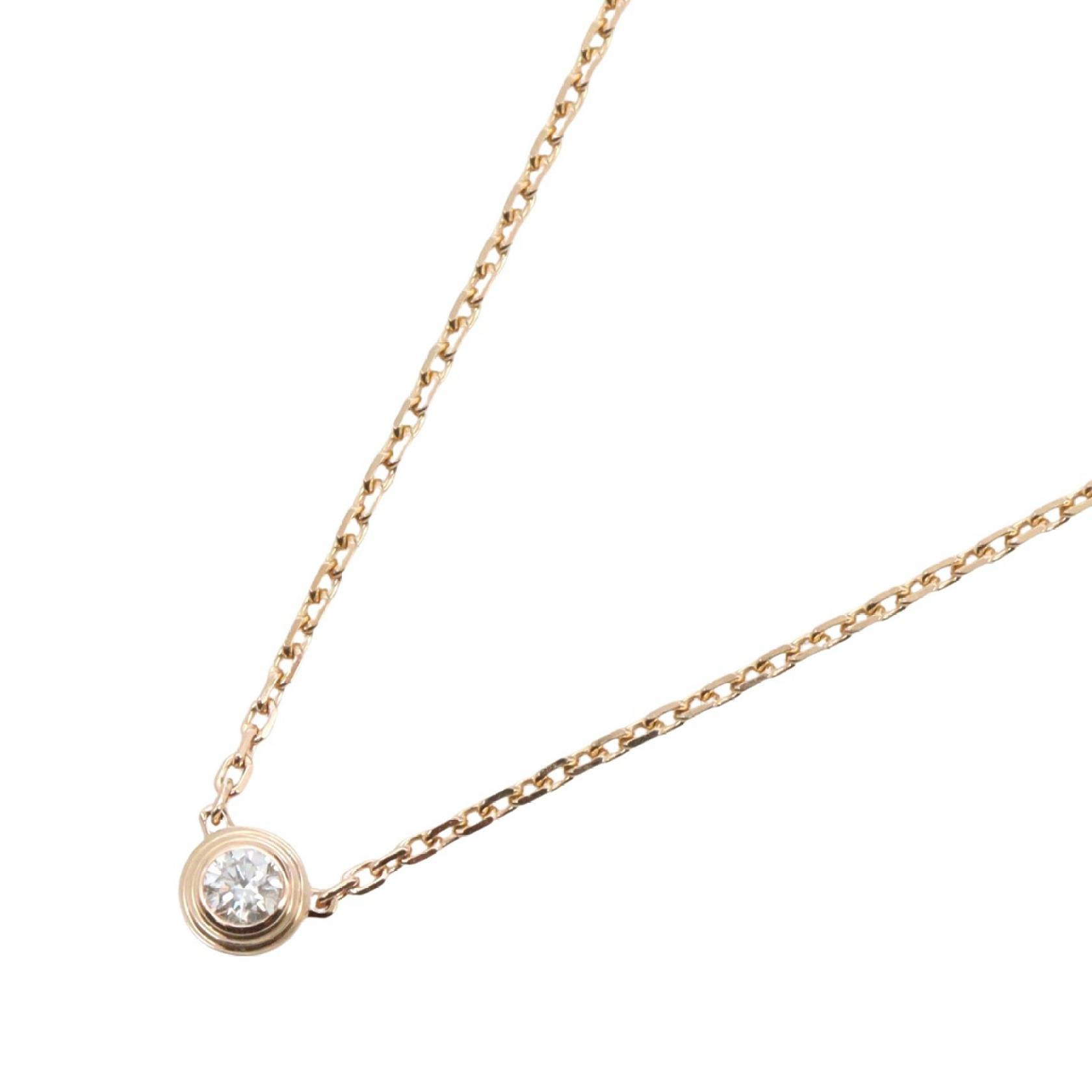 カルティエ CARTIER ダムール XS ネックレス ネックレス ジュエリー K18PG(ピンクゴールド) ダイヤモンド レディース ゴールド系 / クリア系 【中古】