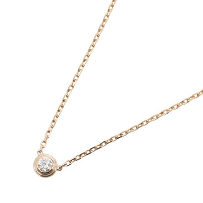 カルティエ CARTIER ダムール XS ネックレス ネックレス ジュエリー K18PG(ピンクゴールド) ダイヤモンド レディース ゴールド系 / クリア系 【中古】