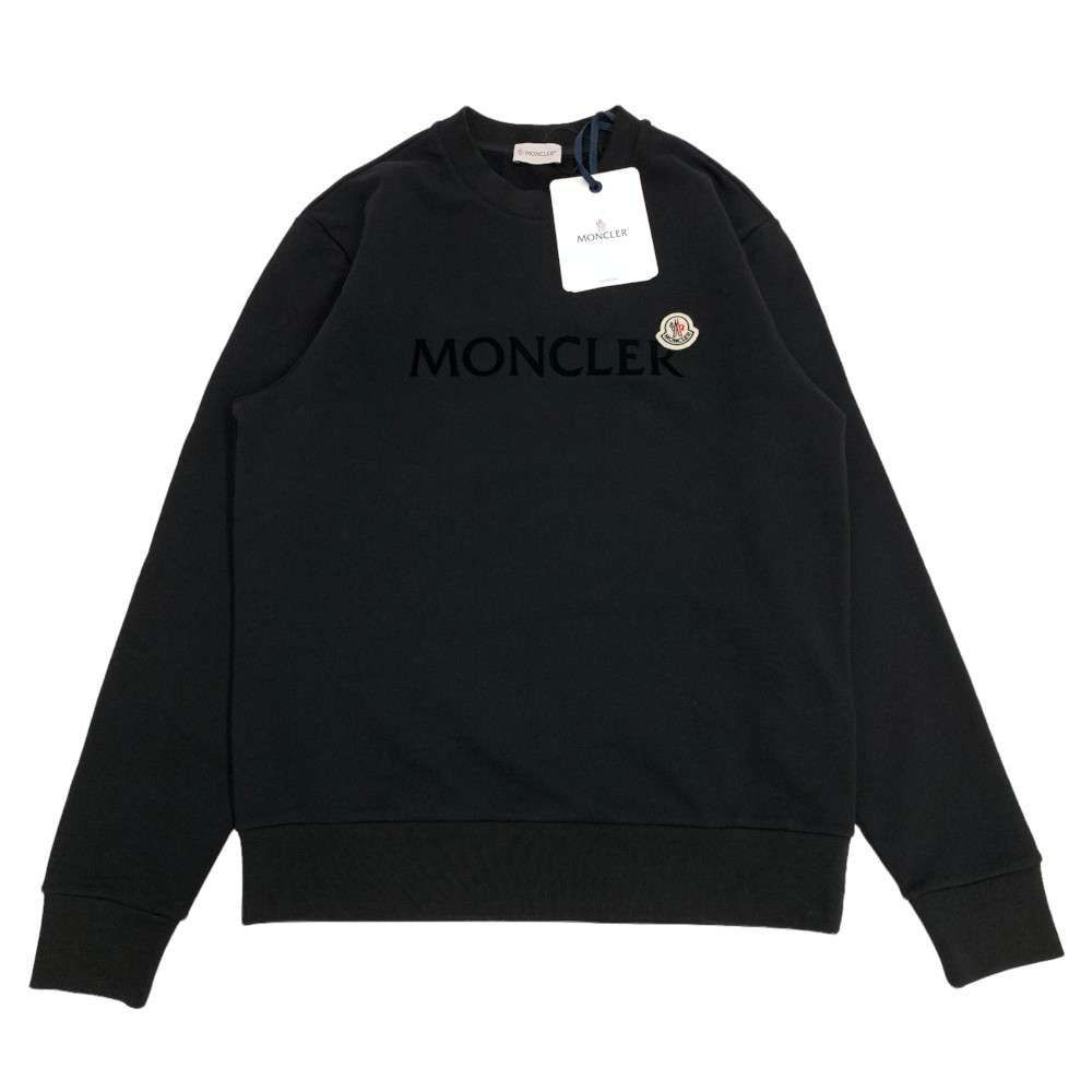 MONCLER フェルト レタリングロゴ スウェット トレーナー