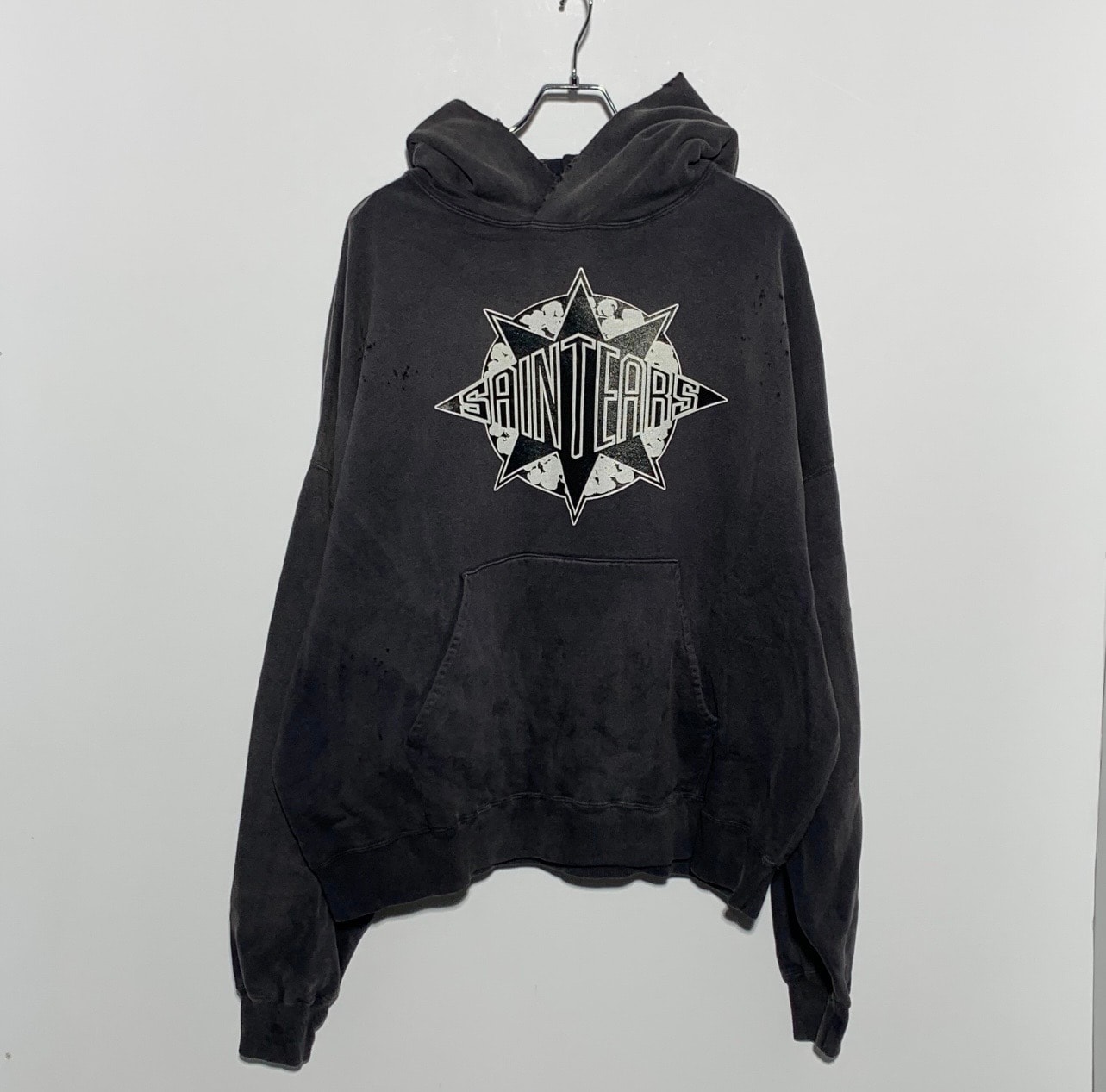 セントマイケル 24FW x デニム ティアーズ DT_フーディー "ブラック" SM-YS1-0000-C46