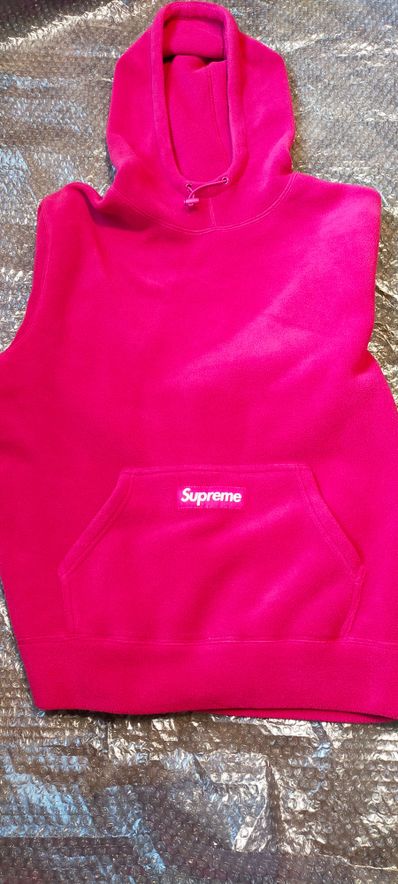 Supreme Polartec Hooded Sweatshirt "Magenta"