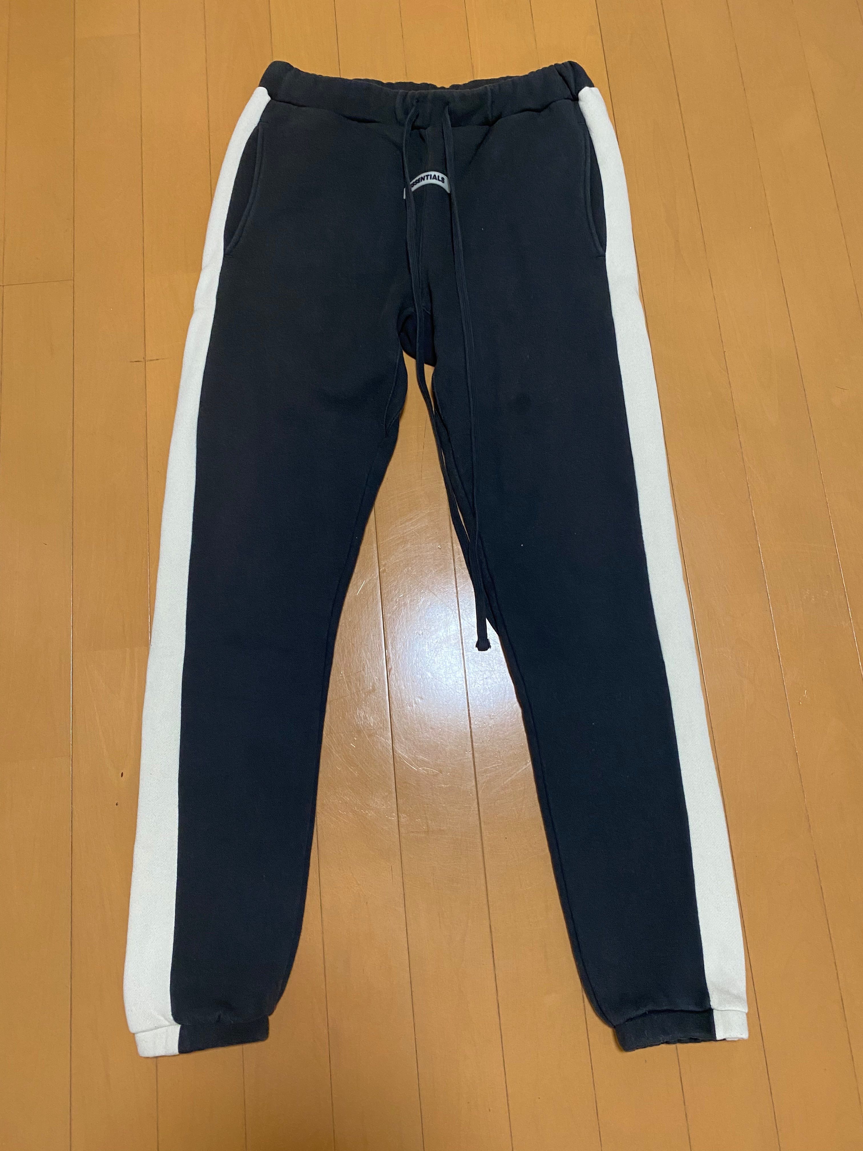 FEAR OF GOD ESSENTIALS Side Stripe Sweatpants (FW19) "Black"