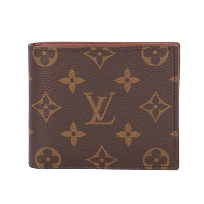 ルイヴィトン ポルトフォイユ マルコ モノグラム 二つ折り財布 モノグラムキャンバス M61675 ユニセックス LOUIS VUITTON 中古