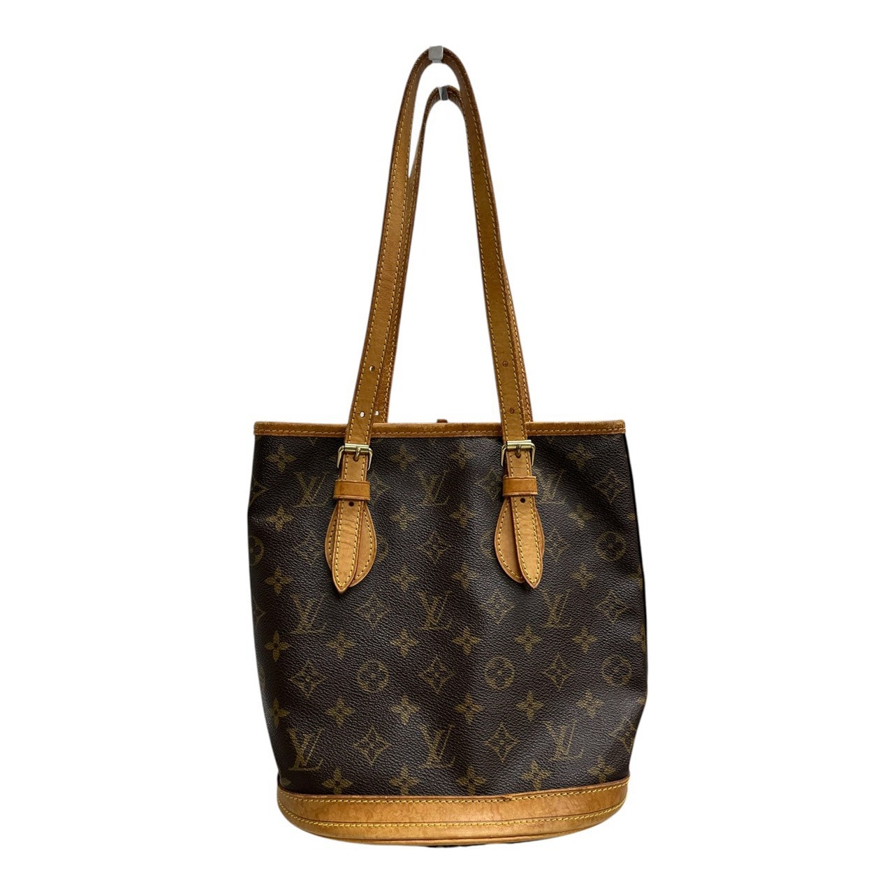 美品 LOUIS VUITTON ルイヴィトン モノグラム ブラウン ゴールド金具 PVC レザー/ トートバッグ S1-00188 【中古】