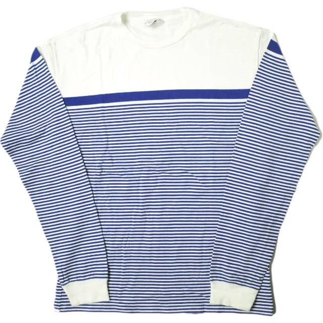 UNUSED アンユーズド 20AW 日本製 Panel Border Long Sleeve T-shirt パネルボーダーロングスリーブTシャツ US1904 1 WHITE×BLUE 長袖 トップス g18807