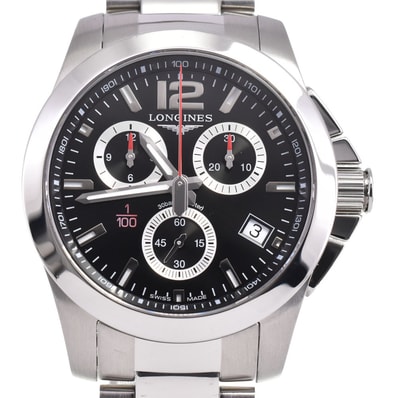 値下 ロンジン LONGINES L3.700.4.56.6 ロコンクエスト クロノグラフ デイト クォーツ メンズ 良品 A#146574
