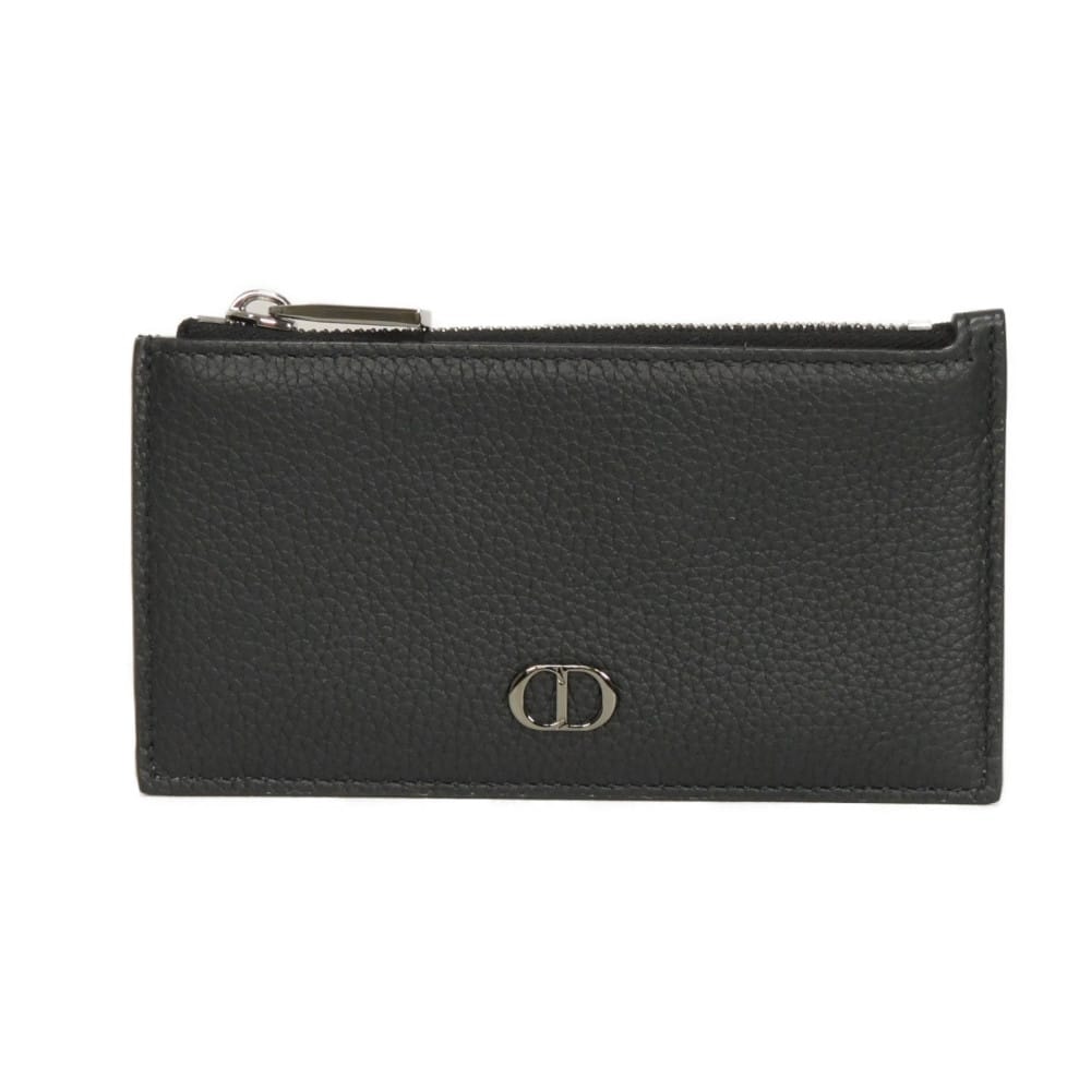 Dior ディオール CD ICON フラグメントケース アイコン グレイン カーフ カードケース パスケース 名刺入れ 財布 CDロゴ ブラック コインケース 2ESBC250CDI_H00N