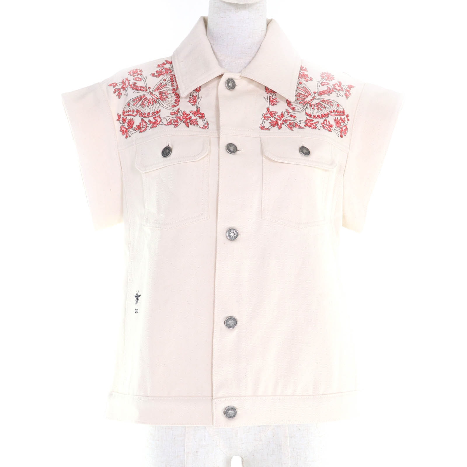 未使用品 クリスチャンディオール ジャケット アイボリー レディース 38 412V19X3296